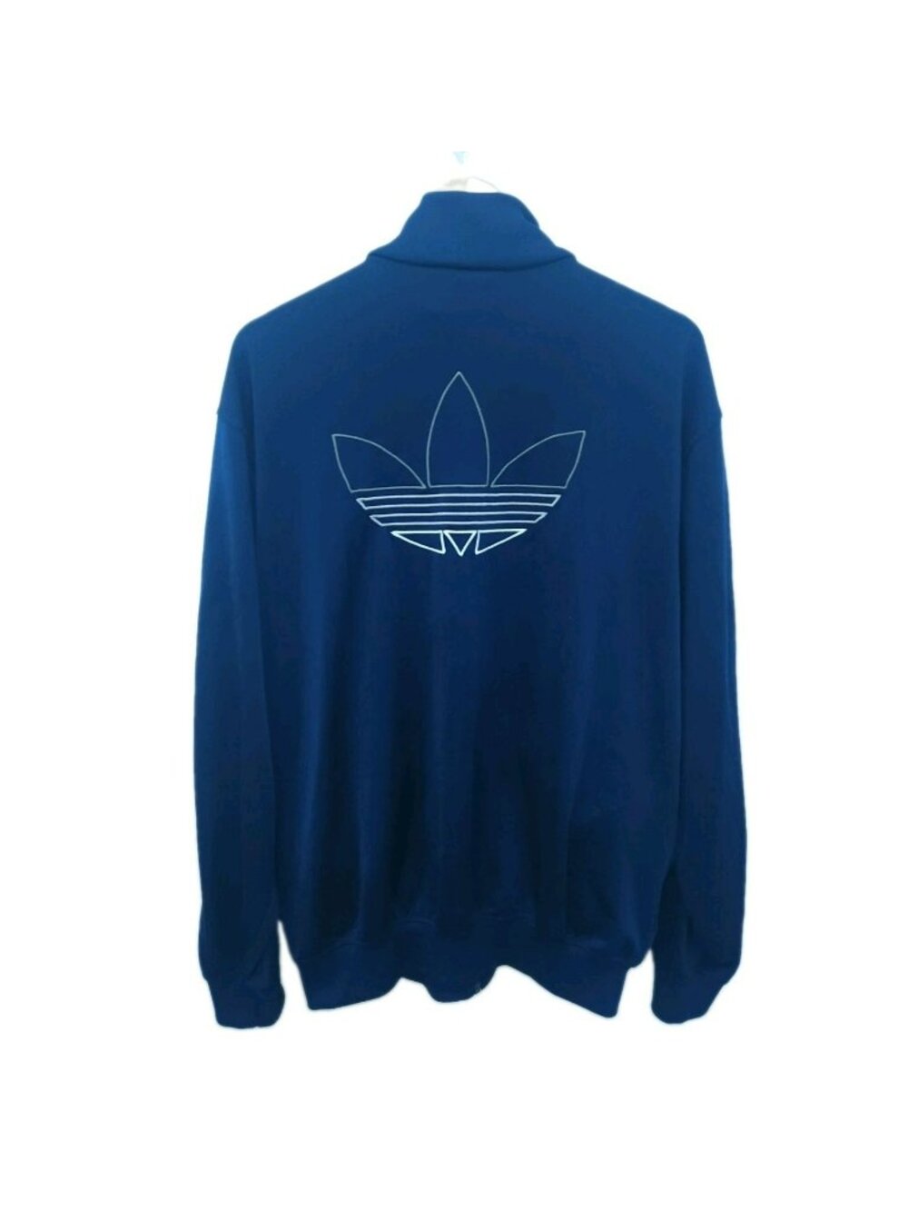 Adidas Ultra Star Trefoil Track Jacket Mens L Blue Full Zip USA Gorpcore - Picture 2 of 16